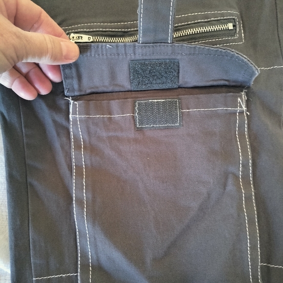 NWT Women's Refuge Gray cargo rocker pants size XS Grunge, Skateboard, Hippie - Picture 13 of 15